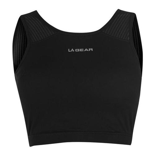 LA Gear Ladies Crop Bra - Black [Parallel Import]
