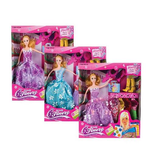 Doll Medium 29cm Princess With 3 Dresses Plus Accessories (3 Pack)