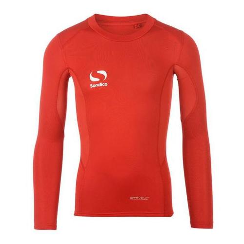 Sondico Juniors Long Sleeved Core Base Layer - Red (Parallel Import)