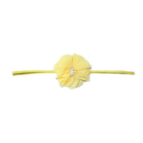 Diamante Thin Headband - Yellow