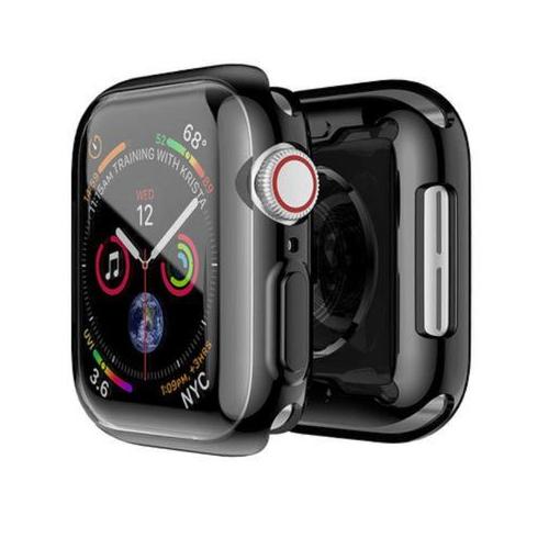Protective Case with Tempered Glass for Apple iWatch 38mm - Black