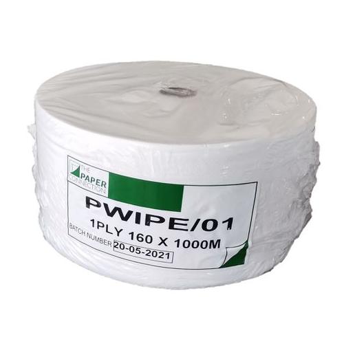 Jumbo Paper Roll 160 x 1000m 1ply - PWIPE/01