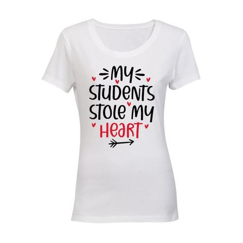 My Students Stole My Heart - Valentine Inspired - Ladies - T-Shirt