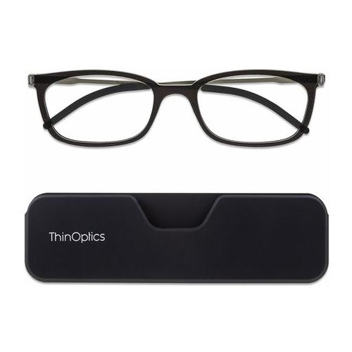 +3,00 Connect Reading Glasses by ThinOptics  - Black