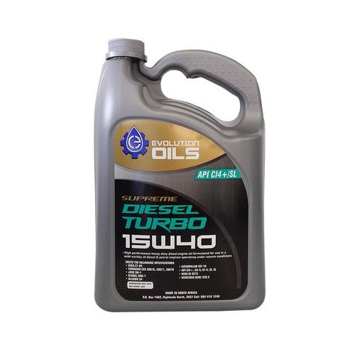 Evolution Oils - Supreme Diesel Turbo 15W40 5 Liter