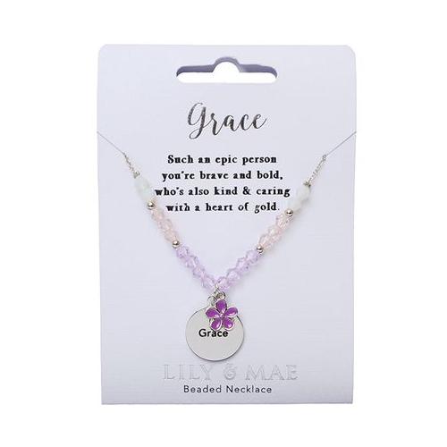 Lily & Mae Beaded Necklace - Grace