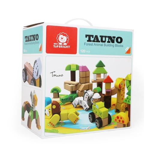TopBright Forest Animal Building Blocks - 120 Pieces
