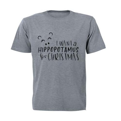 Hippo For Christmas - Kids T-Shirt