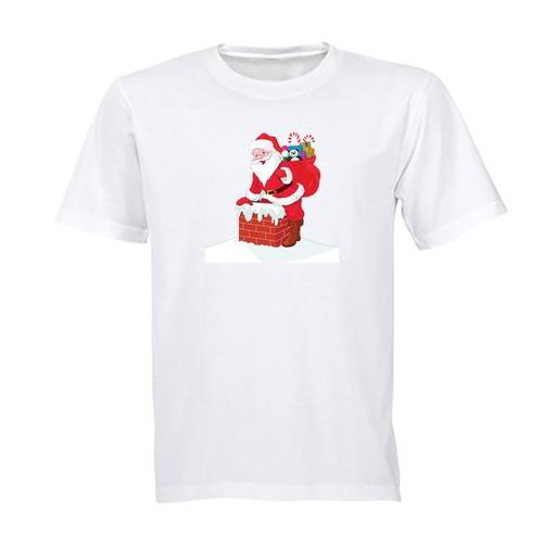 Chimney Santa - Christmas - Kids T-Shirt