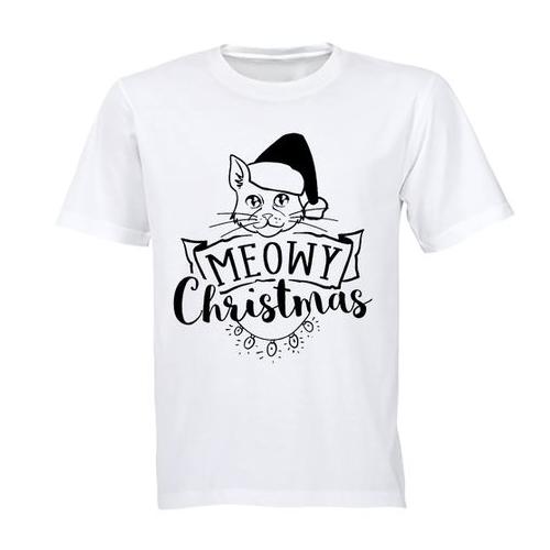 Meowy Christmas Cat - Adults - T-Shirt