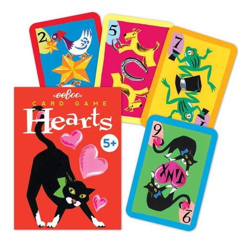 eeBoo Hearts Card Game