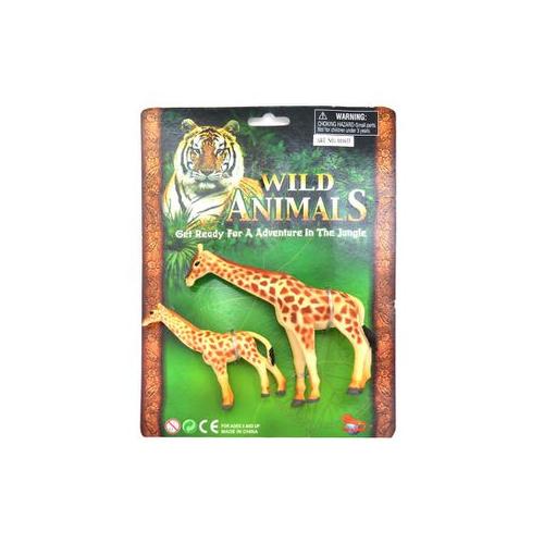 Wild Animals - Giraffe And Foal Card