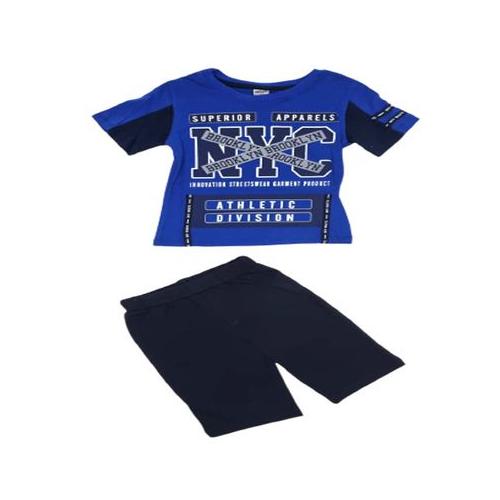 Little People Shop - Dark Blue T-shirt and Short Set