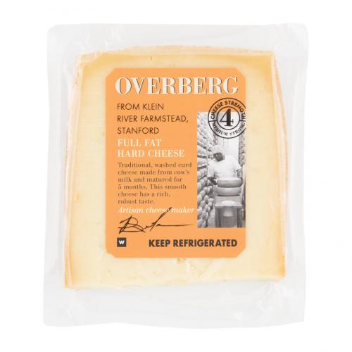 Overberg Full Fat Hard Cheese Avg 200 g