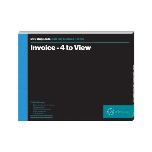 RBE: BULK Pack Of 2 A4 Invoice Duplicate 4 to View