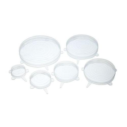 Silicone Lid - White - Set of 6