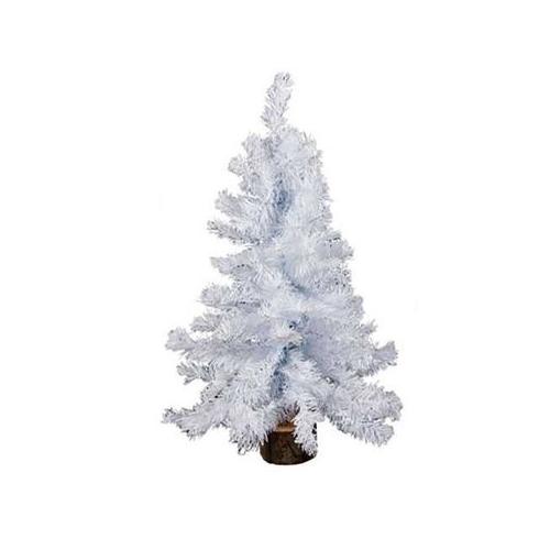 Tabletop Christmas Tree with Wooden Base 45cm (White)