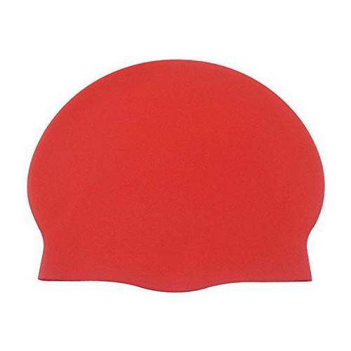 EZ-Life Senior Silicone Swimming Cap - Red