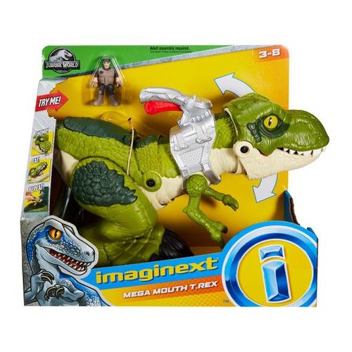 Fisher-Price Imaginext Jurassic World Mega Mouth T.rex Dinosaur Toy