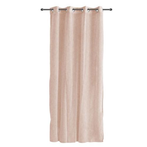 Lino Eyelet Curtain 140x260 cm Pink