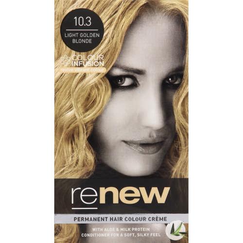 Colour Infusion Permanent Hair Colour Creme Light Golden Blonde 10.3