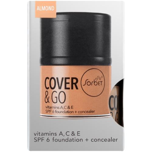 Cover & Go SPF6 Foundation & Concealer Almond 25ml