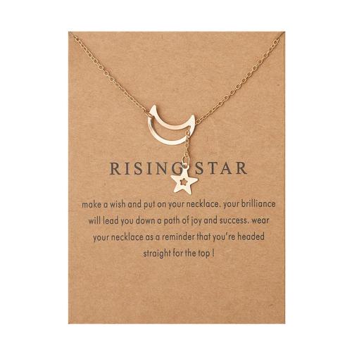 Necklace for women with card-Rising Star