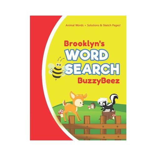 Brooklyn's Word Search: Solve Safari Farm Sea Life Animal Wordsearch Puzzle Book + Draw & Sketch Sketchbook Activity Paper - Help Kids Spell I