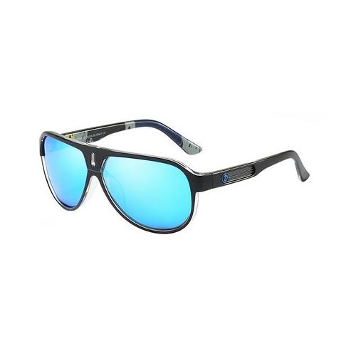 Dubery Quality Men's Polarized Sunglasses - Black/blue