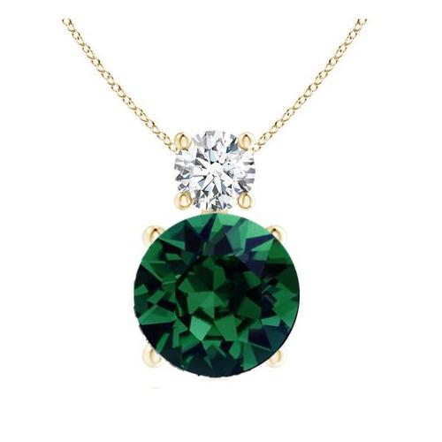 Stella Luna Amy necklace- Swarovski Emerald crystal Gold