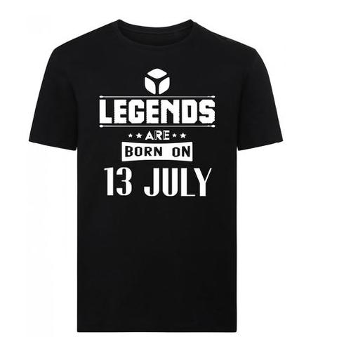 Legends Are Born On 13 July Birthday Tshirt