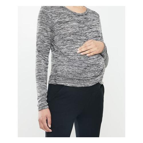 Women's Cotton On Maternity Cross Over Front Long Sleeve Top - Black