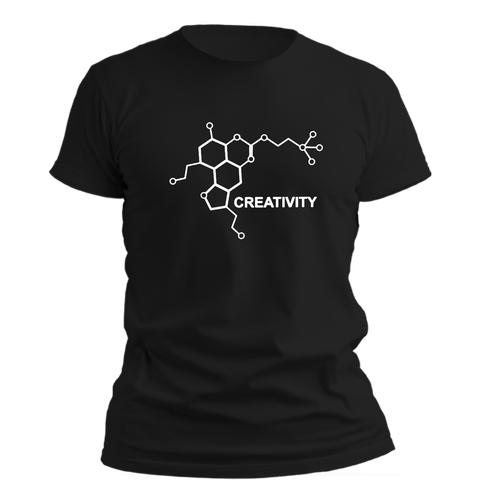PepperSt Unisex Black T-Shirt -Creativity