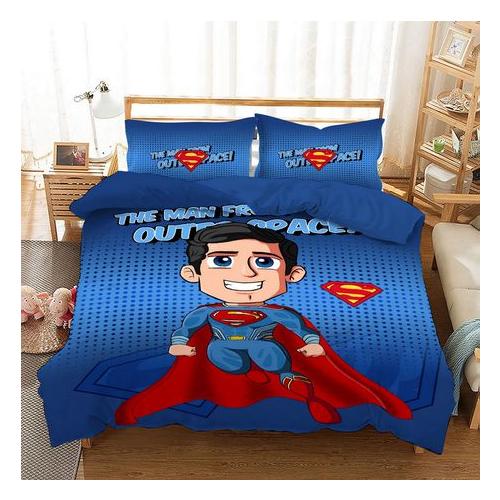 Linen Boutique - Kids Duvet Cover Set - Little Superheroes - Superman
