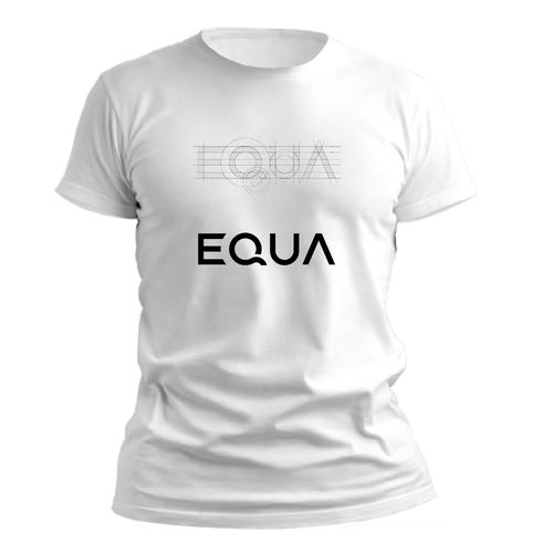 PepperSt Men's White T-Shirt - Grid Design Equa