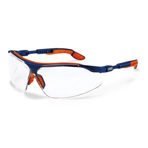 Uvex I-Vo Blue Orange Clear Safety Glasses