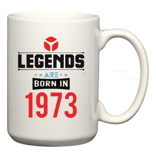 Legends Are Born In 1973 Birthday Coffee Mug