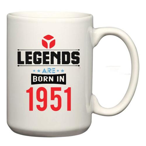 Legends Are Born In 1951 Birthday Coffee Mug
