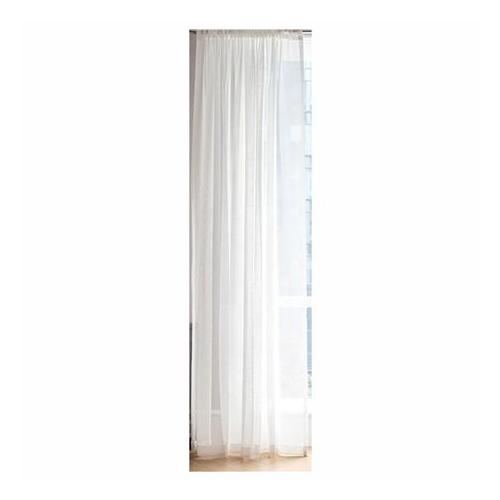 Matoc Readymade Curtain -Textured Sheer -Taped -OffWhite -140cm W x 230cm H