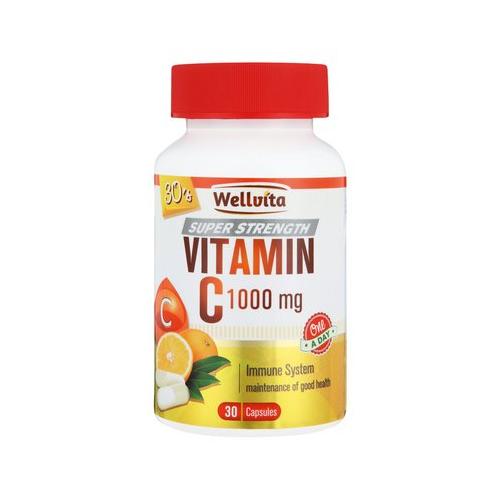 Wellvita Vitamin C 1000mg Capsules 30s
