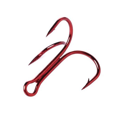 Fishing Hook Treble type 20pce Classic Red High Carbon Steel OG-0568