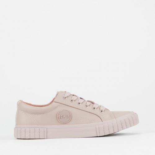 Emma Low Cut Lace Up Sneakers Rose