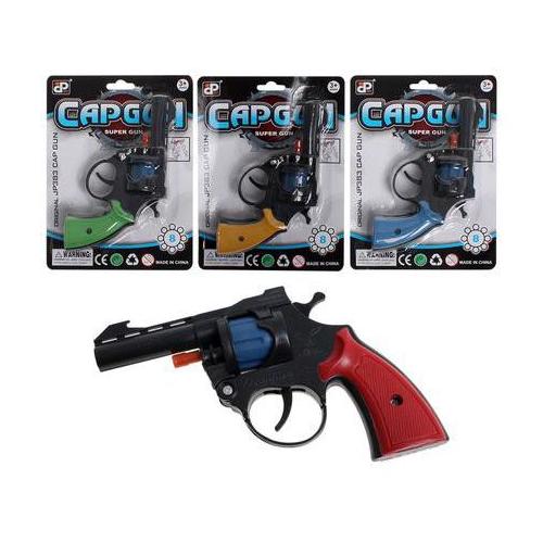 Plastic Cap Gun - 8 Shot Caps - 10 Pack