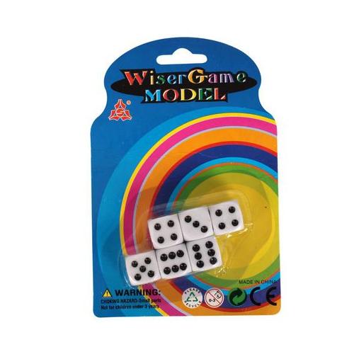 Dice - Retro Games - BPA Free - 16mm - 6 Pieces - 4 Pack