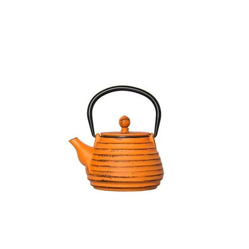 Regent - Cast Iron Chinese Teapot Beehive - Orange