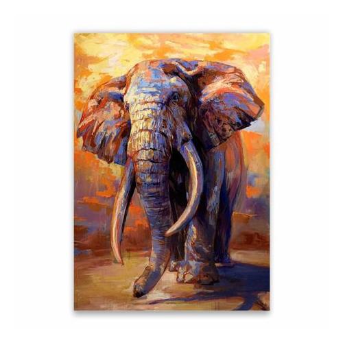 Elephant Painting Poster - A1