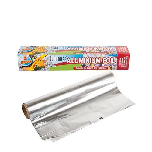 Aluminium Foil - Heavy Duty - Silver - 30cm x 5m - 3 Pack