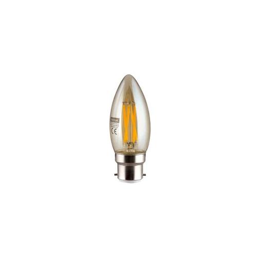 Eurolux - Warm White Amber LED Filament E27 4W Candle