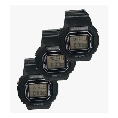 3 x Digital Sports Water Resistant Watches