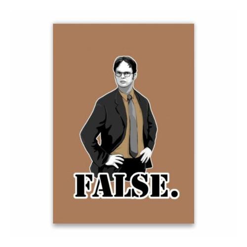 Dwight The Office Poster - A1